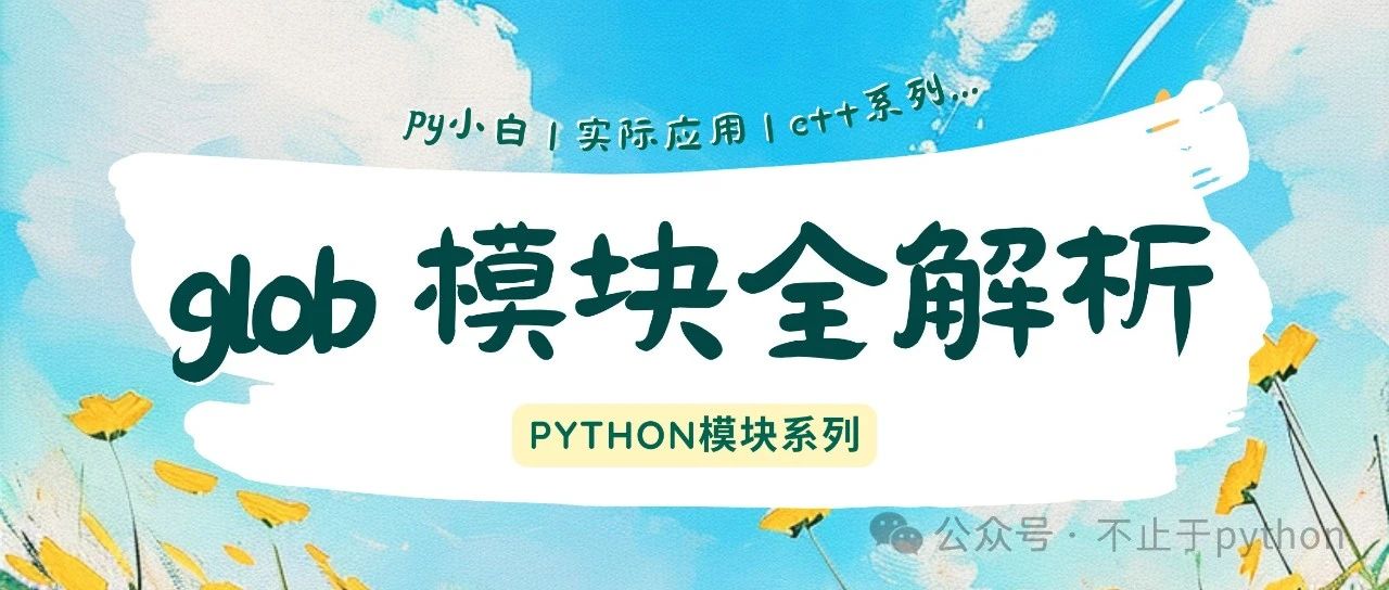 Python glob 模块全解析：轻松处理文件路径匹配